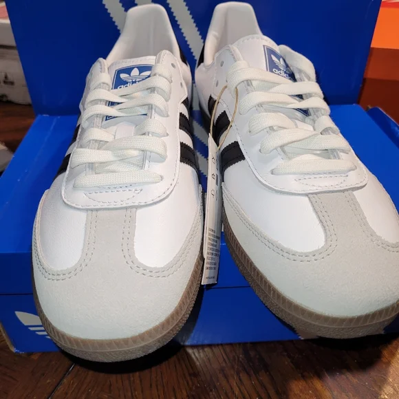 Adidas Samba OG W ig9030 Leather White, Black, Gum Sneakers Size 10 Or 11 Womens - Picture 6 of 8